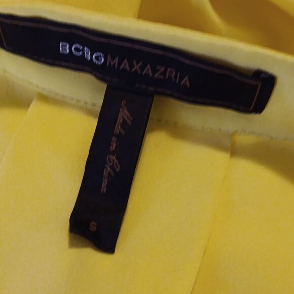 BCBGMaxazria Bright Yellow Shift Y2K - Picture 7 of 8